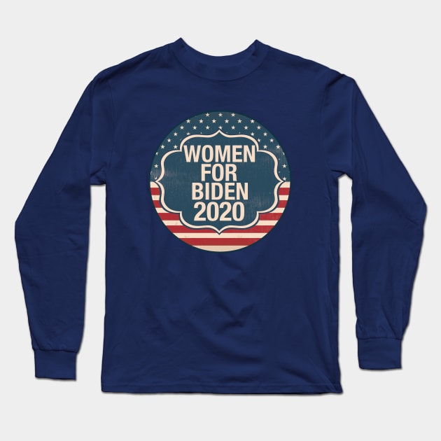 Women for Biden 2020 Long Sleeve T-Shirt by epiclovedesigns